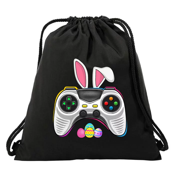 Video Game Bunny Eggs Costume Easter Day Gaming Drawstring Bag