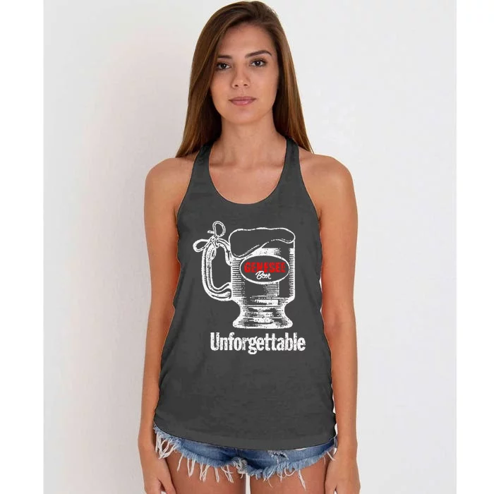 Vintage Genesee Beer Ad Women's Knotted Racerback Tank