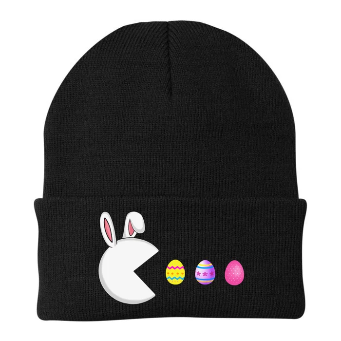 Video Game Bunny Eggs Easter Gamer Knit Cap Winter Beanie