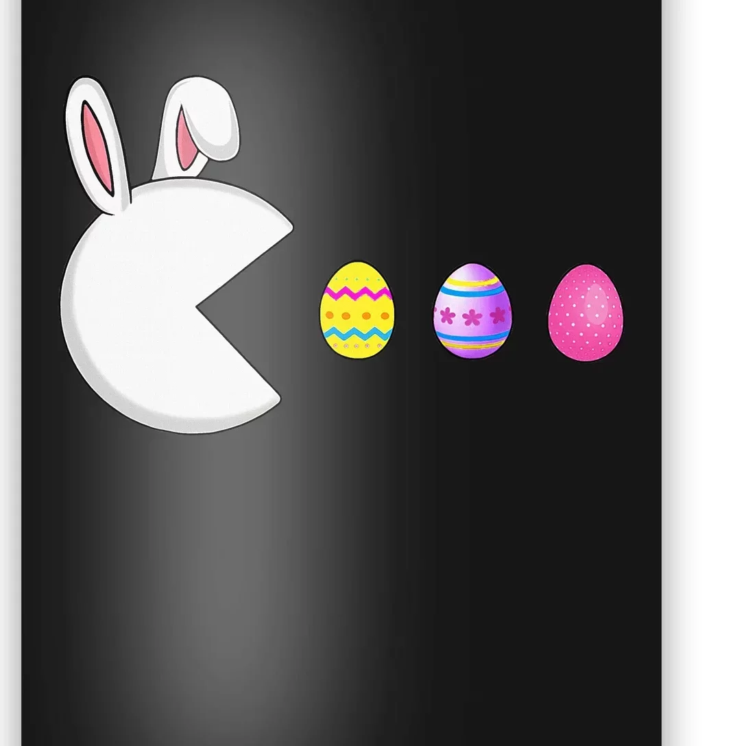 Video Game Bunny Eggs Easter Gamer Poster