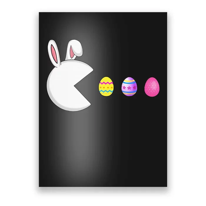 Video Game Bunny Eggs Easter Gamer Poster