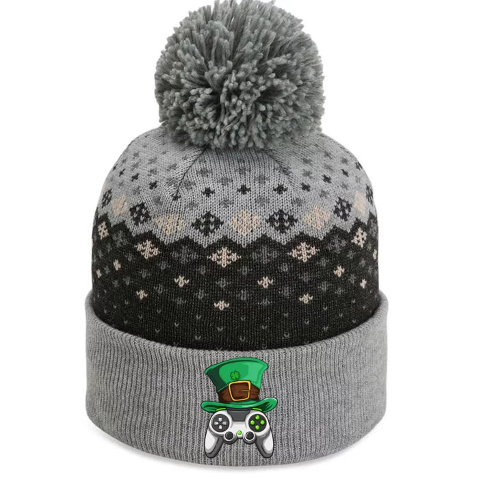 Video Gamer Controller Leprechaun Hat St. Patricks Day Boys The Baniff Cuffed Pom Beanie