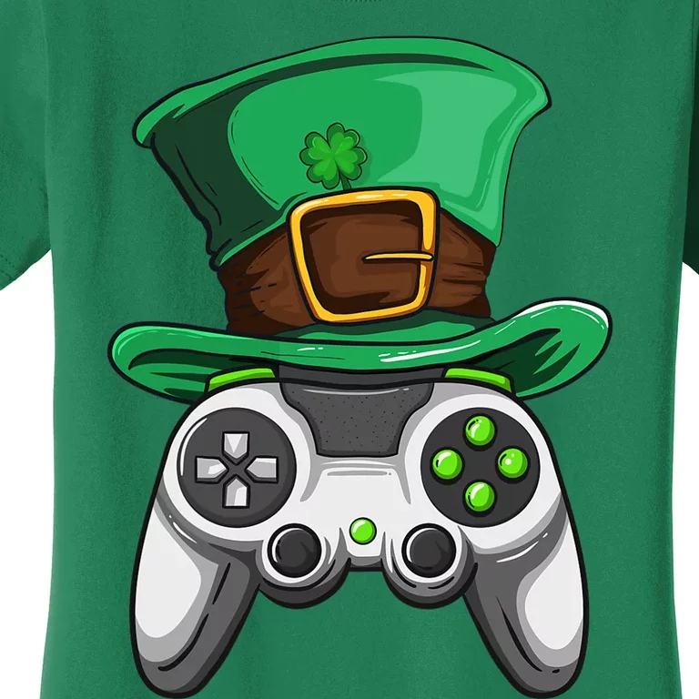 Video Gamer Controller Leprechaun Hat St. Patricks Day Boys Women's T-Shirt