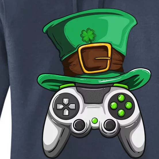 Video Gamer Controller Leprechaun Hat St. Patricks Day Boys Women's Pullover Hoodie