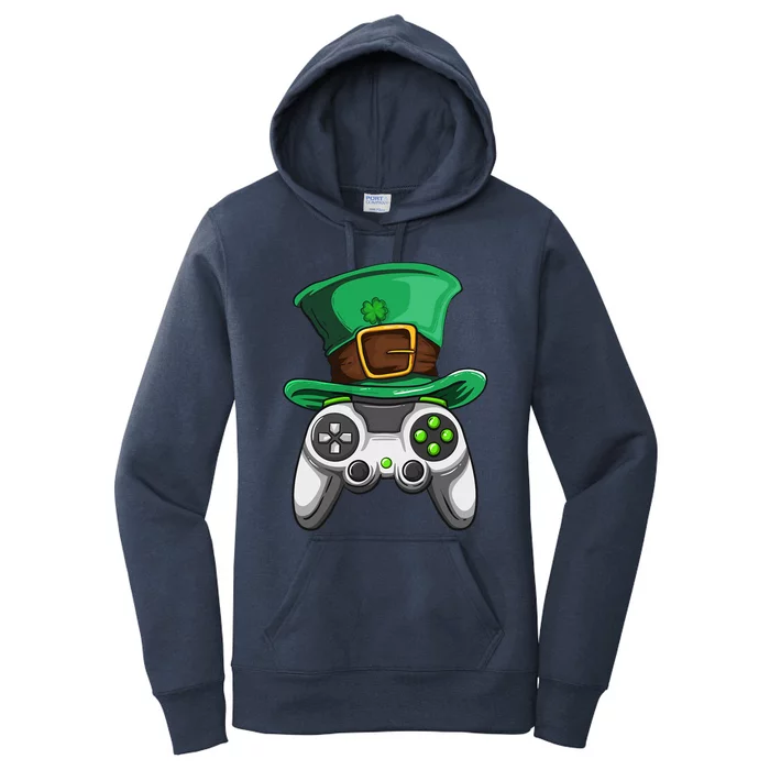 Video Gamer Controller Leprechaun Hat St. Patricks Day Boys Women's Pullover Hoodie