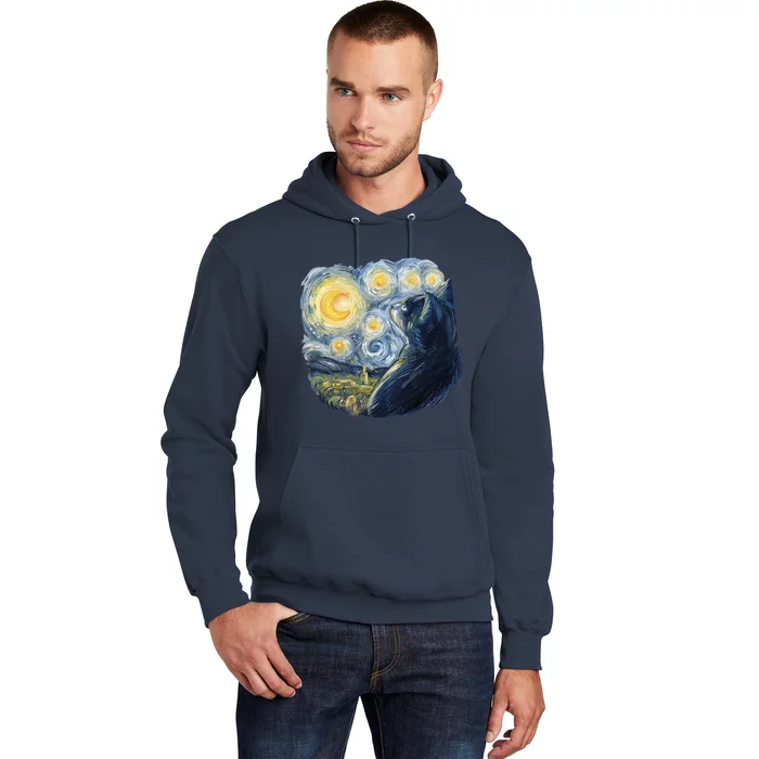 Van Gogh Cat Hoodie