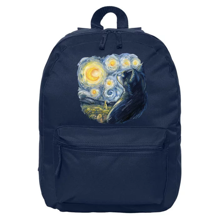 Van Gogh Cat 16 in Basic Backpack