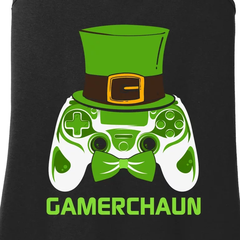 Video Game Controller Irish Gamer Boys St Patricks Day Men Ladies Essential Tank