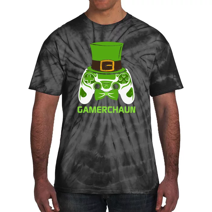 Video Game Controller Irish Gamer Boys St Patricks Day Men Tie-Dye T-Shirt