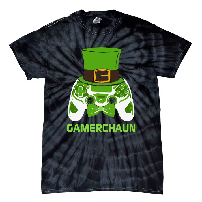 Video Game Controller Irish Gamer Boys St Patricks Day Men Tie-Dye T-Shirt