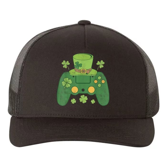 Video Game Controller Irish Gamer Happy St Patricks Day Yupoong Adult 5-Panel Trucker Hat