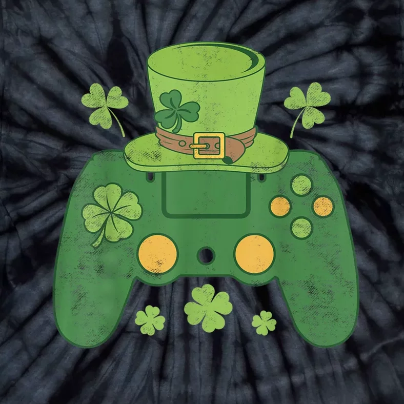 Video Game Controller Irish Gamer Happy St Patricks Day Tie-Dye T-Shirt