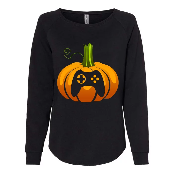 Video Game Controller Pumpkin Thanksgiving Gaming Lover Gift Womens California Wash Sweatshirt