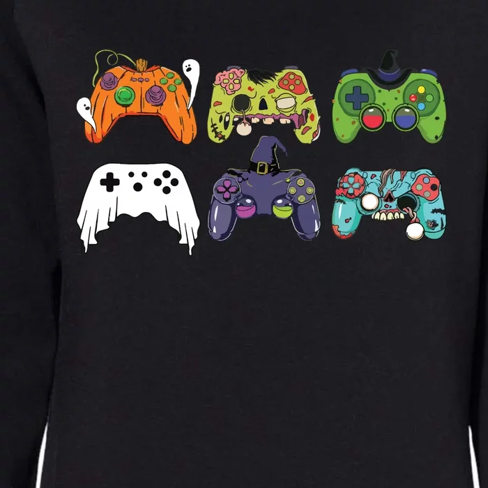 Video Gaming Controllers Game Halloween Funny Gamer Boy Womens California Wash Sweatshirt