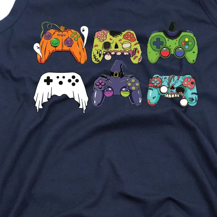 Video Gaming Controllers Game Halloween Funny Gamer Boy Tank Top