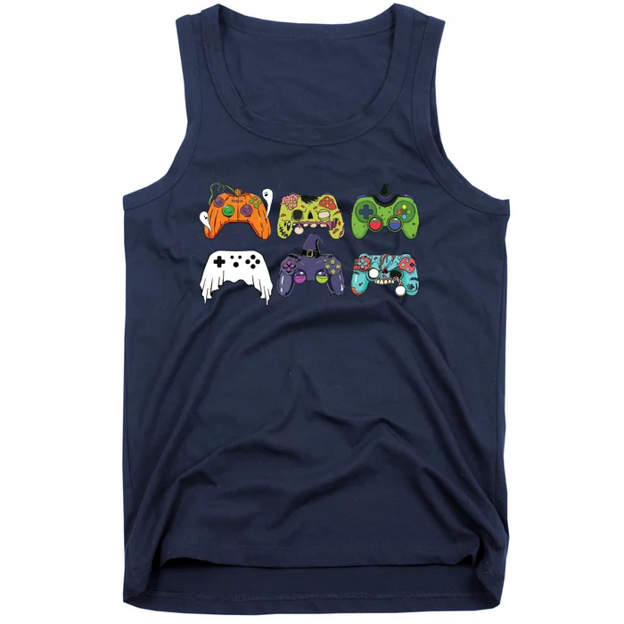 Video Gaming Controllers Game Halloween Funny Gamer Boy Tank Top