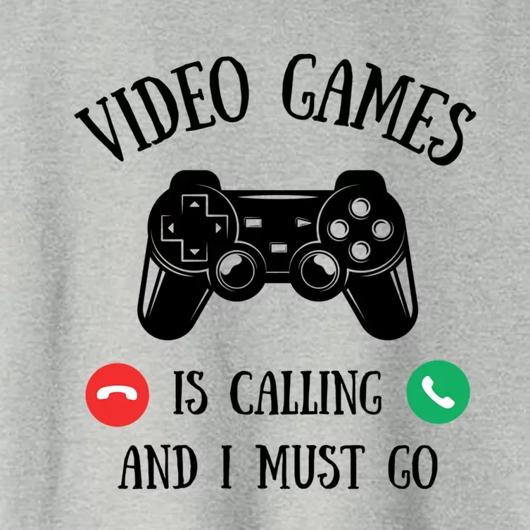 Video Games Call Me Humor Gamer Funny Gift Women's Crop Top Tee