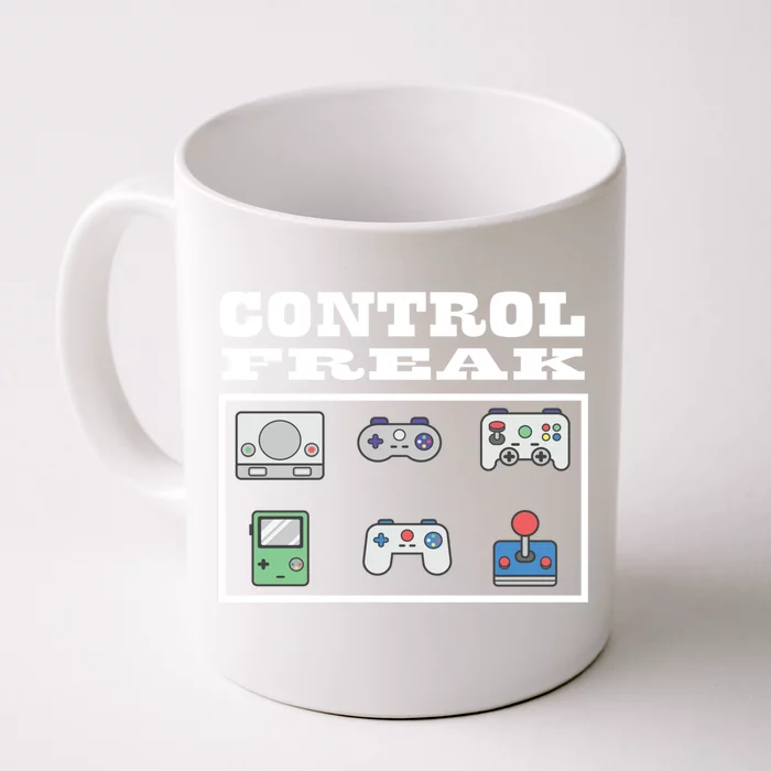 Video Game Control Freak Funny Gaming Gift Front & Back Coffee Mug