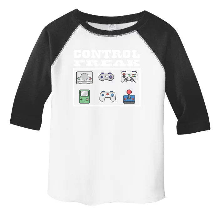 Video Game Control Freak Funny Gaming Gift Toddler Fine Jersey T-Shirt