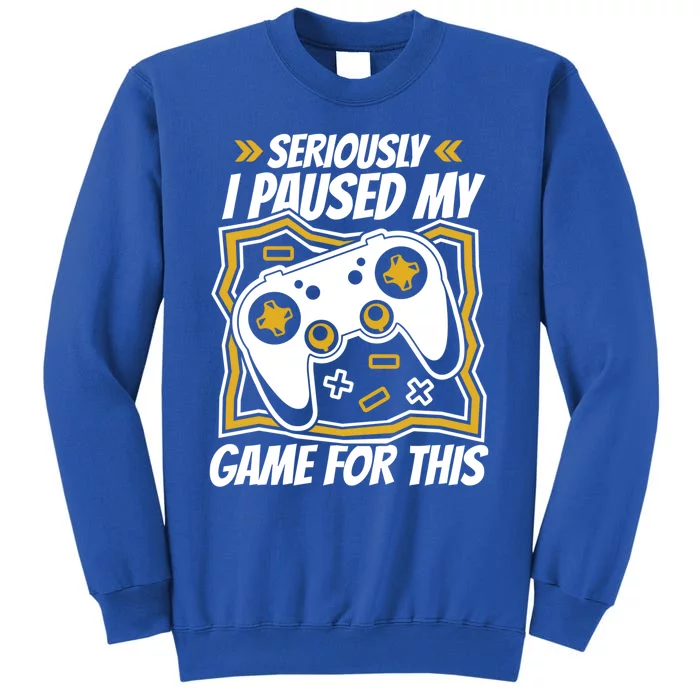 Video Games Controller Gaming I Paused My Game For This Funny Gift Sweatshirt