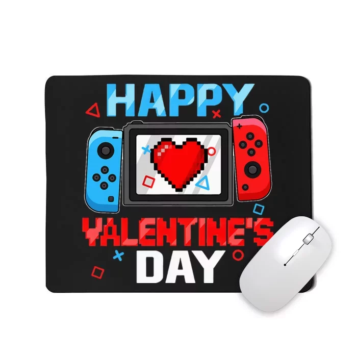 Video Game Controller Heart Happy Valentines Day Mousepad