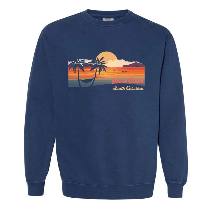 Vintage Goose Creek South Carolina Beach Garment-Dyed Sweatshirt