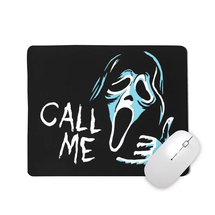 Vintage Ghostface Call Me Scream Movie Halloween Mousepad