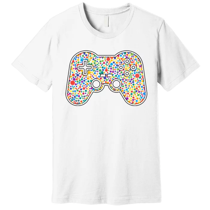 Video Game Controller Make Your Mark International Dot Day Premium T-Shirt