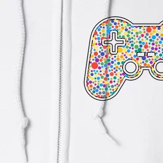 Video Game Controller Make Your Mark International Dot Day Full Zip Hoodie