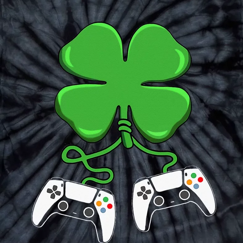 Video Game Controller Irish Gamer St Patricks Day Tie-Dye T-Shirt