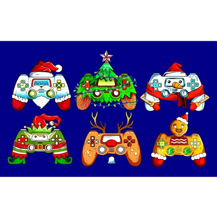 Video Game Controller Christmas Santa Hat Gamer Funny Gift Bumper Sticker