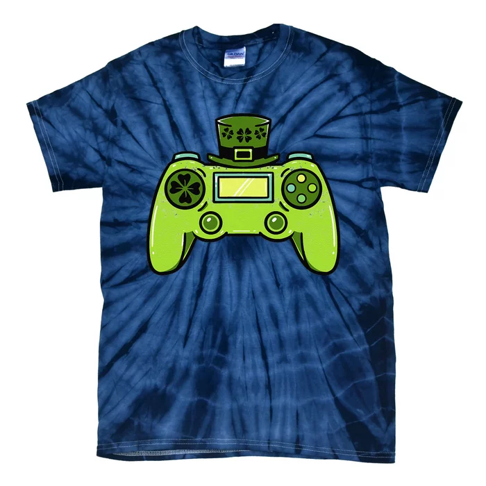 Video Game Controller Irish Gamer St Patricks Day Tie-Dye T-Shirt