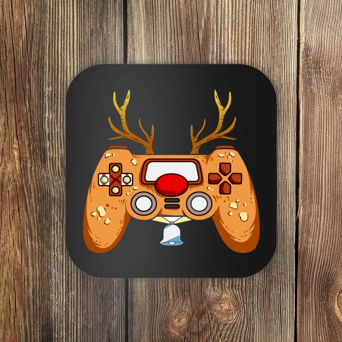 Video Game Controller Christmas Santa Hat Gamer Coaster