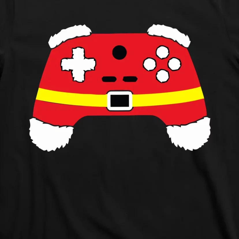 Video Game Controller Christmas Santa Hat T-Shirt