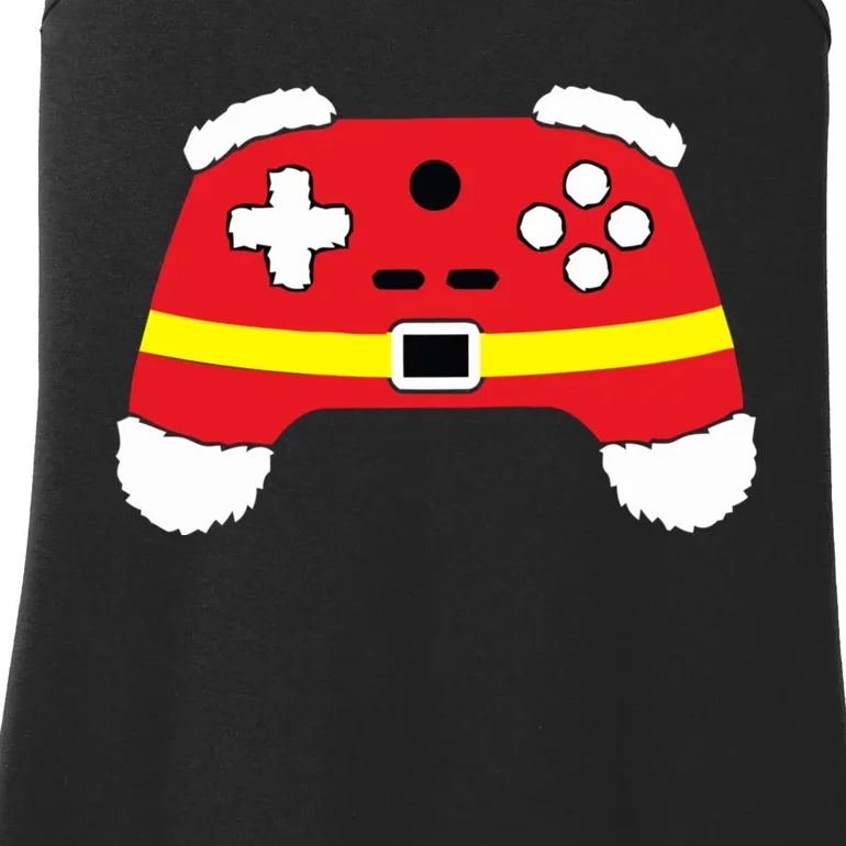 Video Game Controller Christmas Santa Hat Ladies Essential Tank