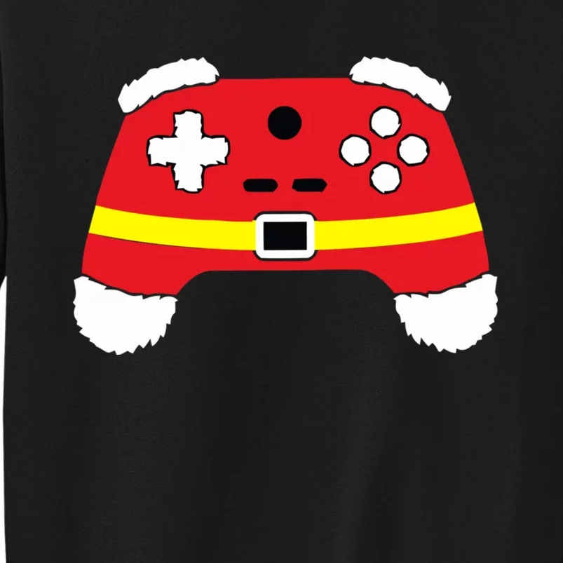 Video Game Controller Christmas Santa Hat Tall Sweatshirt