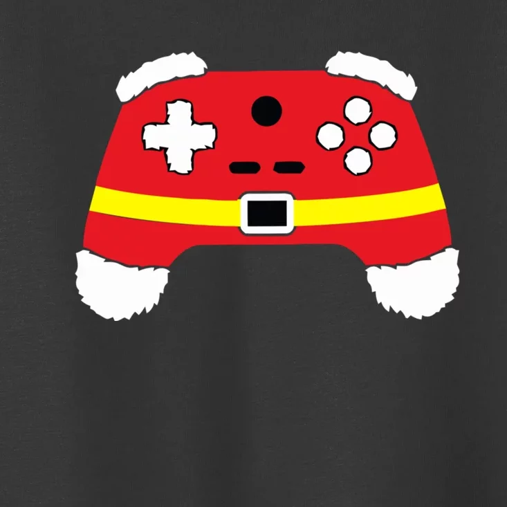 Video Game Controller Christmas Santa Hat Toddler T-Shirt