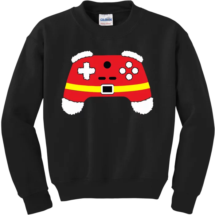 Video Game Controller Christmas Santa Hat Kids Sweatshirt