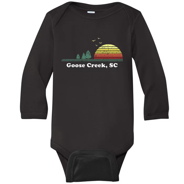 Vintage Goose Creek South Carolina Home Souvenir Baby Long Sleeve Bodysuit