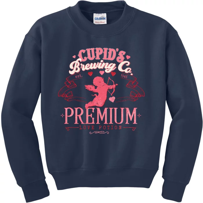 Valentine Gift Cupid’s Brewing Company Valentine Kids Sweatshirt