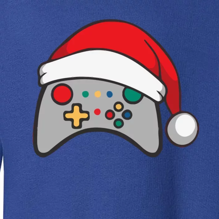 Video Game Controller Christmas Santa Hat Gamer Toddler Sweatshirt