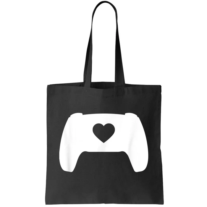 Video Game Controller Heart Gamer ValentineS Day Tote Bag