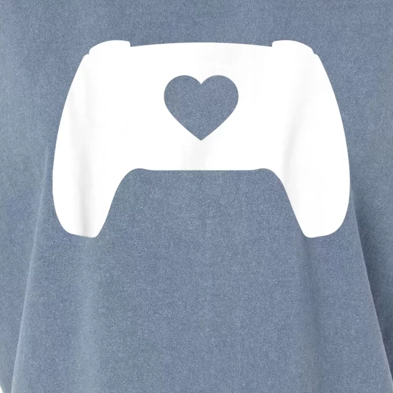 Video Game Controller Heart Gamer ValentineS Day Garment-Dyed Women's Muscle Tee