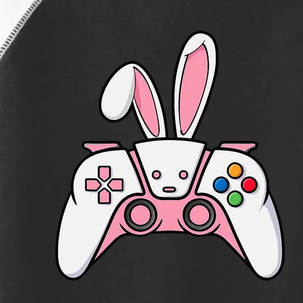 Video Game Controller With Bunny Ears Funny Easter Gaming Toddler Fine Jersey T-Shirt