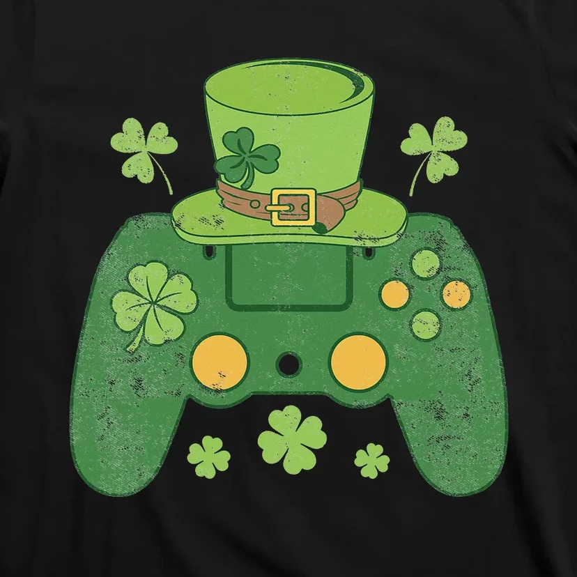 Video Game Controller Irish Gamer Happy St Patricks Day T-Shirt