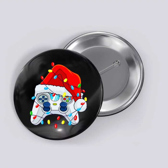 Video Game Controller Christmas Santa Hat Gamer Button