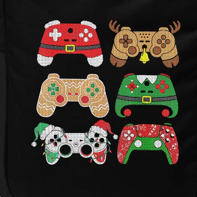 Video Game Controller Christmas Santa Hat Gamer Boys Impact Tech Backpack