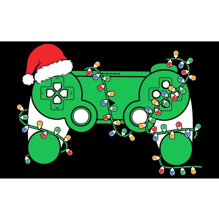 Video Game Controller Christmas Santa Hat Gamer Bumper Sticker