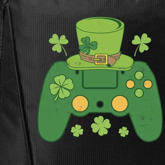 Video Game Controller Irish Gamer Boy Happy St Patricks Day City Backpack