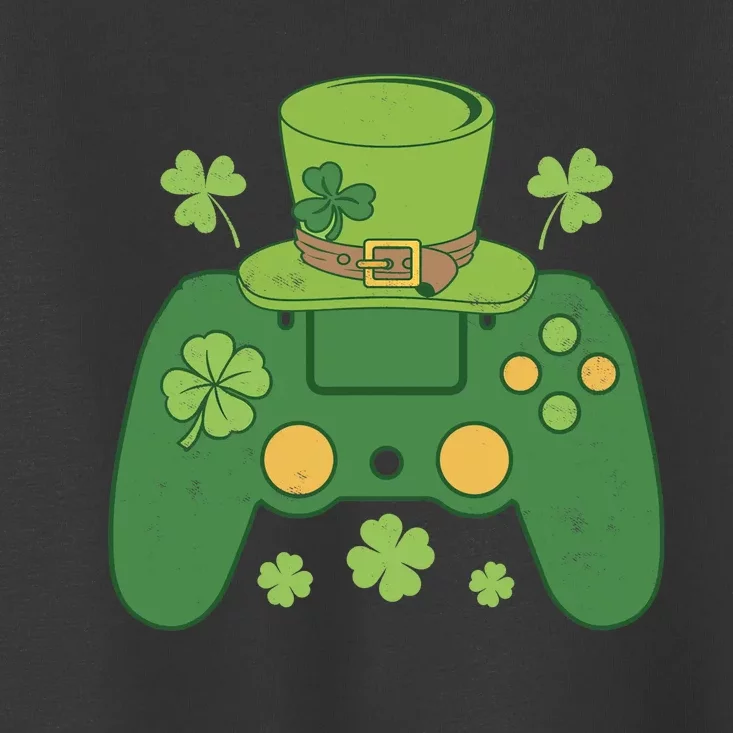 Video Game Controller Irish Gamer Boy Happy St Patricks Day Toddler T-Shirt